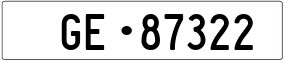 Truck License Plate